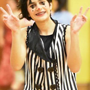 Pin-stripe Flapper Halloween Dress